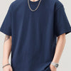 Men's Plus Size Solid Color Casual Loose T-Shirt
