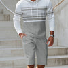 The Crosby Stripe Hoodie Set
