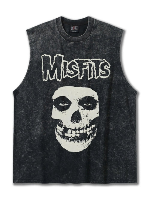 Men's MISFITS Skull Graphic Sleeveless Tank Top