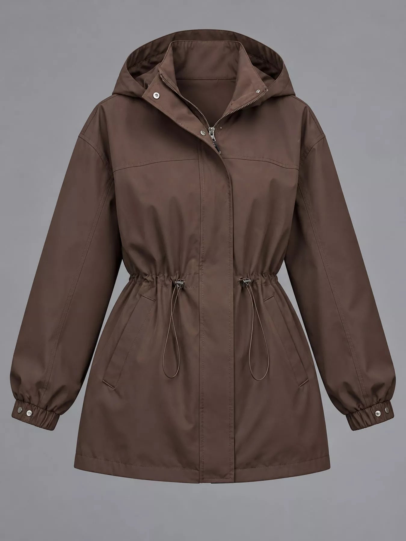 The Breeze Hooded Drawstring Windbreaker