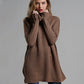 Turtleneck Dropped Shoulder Long Sleeve Sweater