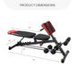 Finer Form Multi-Functional FID Weight Bench for Full All-in-One Body Workout – Hyper Back Extension, Roman Chair, Adjustable Ab Sit up Bench, Incline Decline Bench, Flat Bench