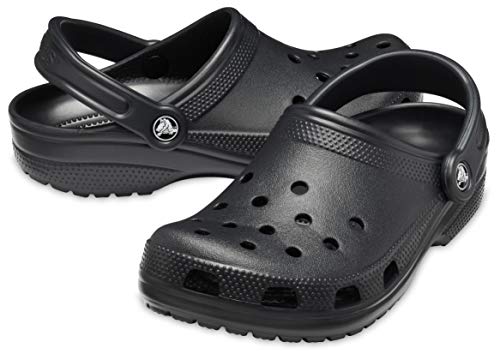 Crocs Unisex-Adult Classic Clogs (Best Sellers), Black, 9 Women/7 Men