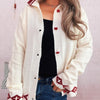 Heart Button Long Sleeve Cardigan