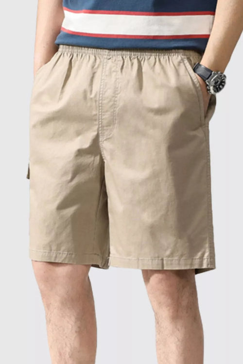 Men's Plus Size Casual Elastic Waist Shorts