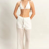 HYFVE Crochet Bra and Drawstring Pants Set