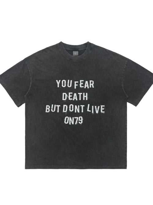 Men's Letter Graphic Round Neck Short Sleeve T-Shirt