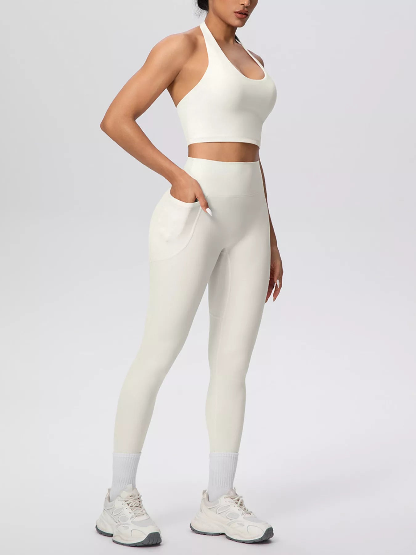 The Lucia Halter Crop Top & Legging Set