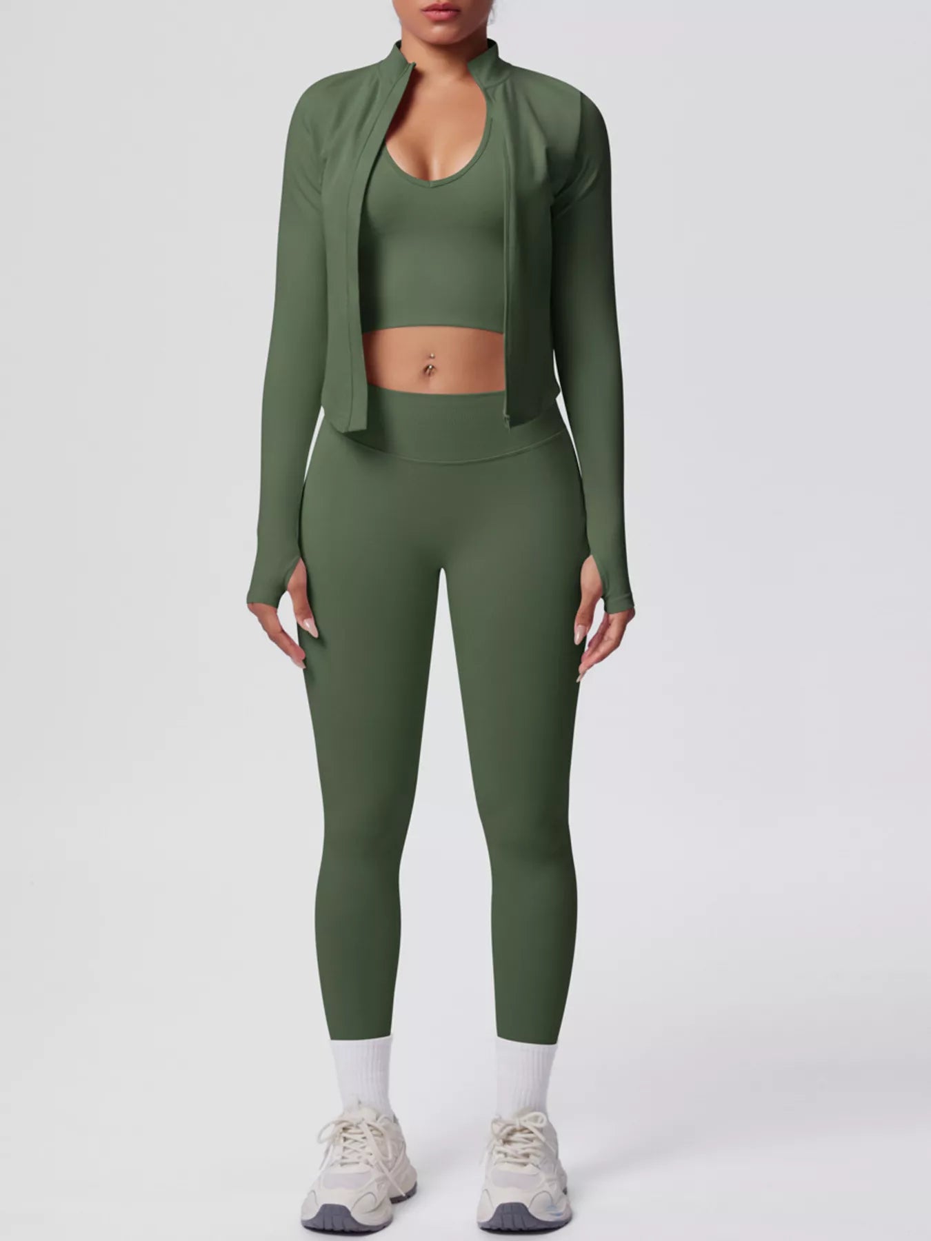 The Lucia Three-Piece Tank, Jacket & Legging Set