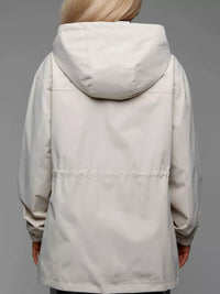 The Breeze Hooded Drawstring Windbreaker