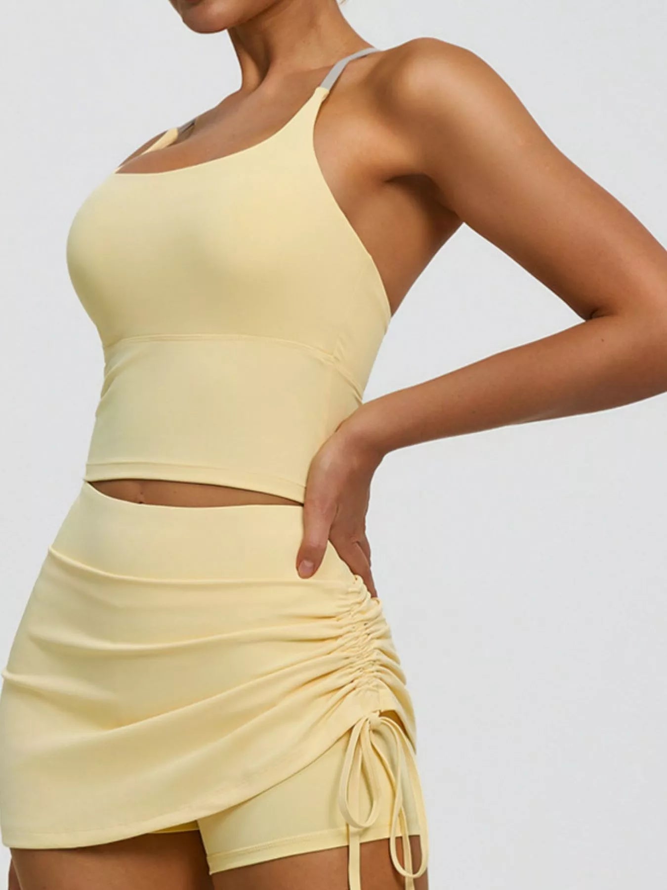 The Greta Criss-Cross Back Sports Bra