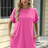 Florira Short Sleeve Mini Dress with Pockets