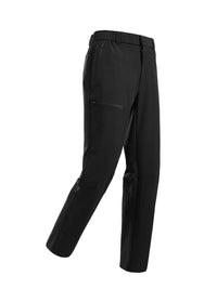 Men's Plus Size Loose Fit Pants in black, featuring pockets and lightweight moisture-wicking fabric.