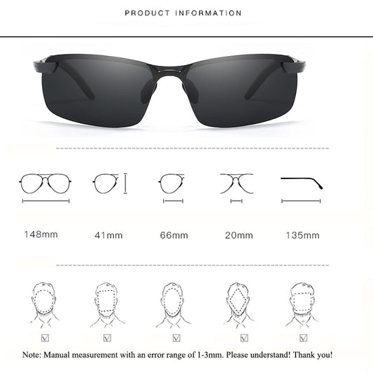 Adaptive Vision: Men's Photochromic Polarized Sunglasses for Every Light Condition