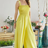 ADORA Smocking Top Wide Leg Jumpsuit