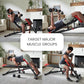 Finer Form Multi-Functional FID Weight Bench for Full All-in-One Body Workout – Hyper Back Extension, Roman Chair, Adjustable Ab Sit up Bench, Incline Decline Bench, Flat Bench