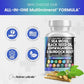 Sea Moss 3000mg Black Seed Oil 2000mg Ashwagandha 1000mg Turmeric 1000mg Bladderwrack 1000mg Burdock 1000mg & Vitamin C & D3 with Elderberry Manuka Dandelion Yellow Dock Iodine Chlorophyll ACV