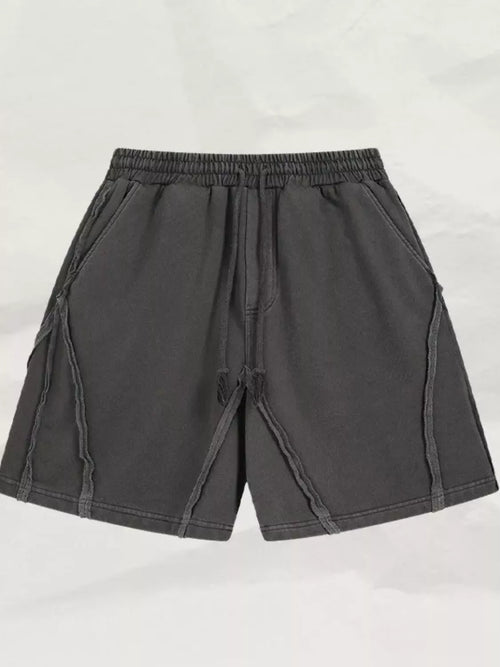 Men's Drawstring Exposed Seam Shorts