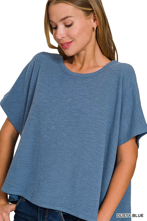 Zenana Cotton Slub Oversized Tee