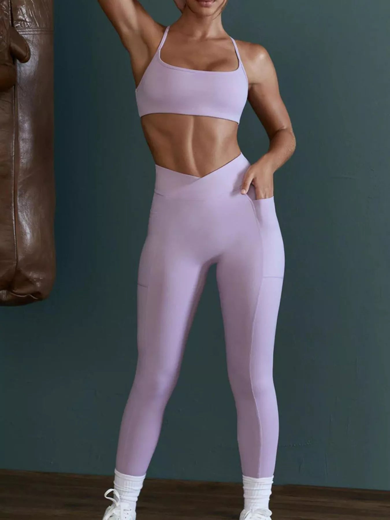 The Cleo Cross-Back Cami & Legging Set
