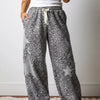 Leopard Star Patch Wide Leg Pants