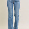 Judy Blue Full Size Mid Rise Wash Destroy Hem Bootcut Jeans Plus Size