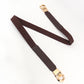 Zinc Alloy Buckle Elastic PU Belt