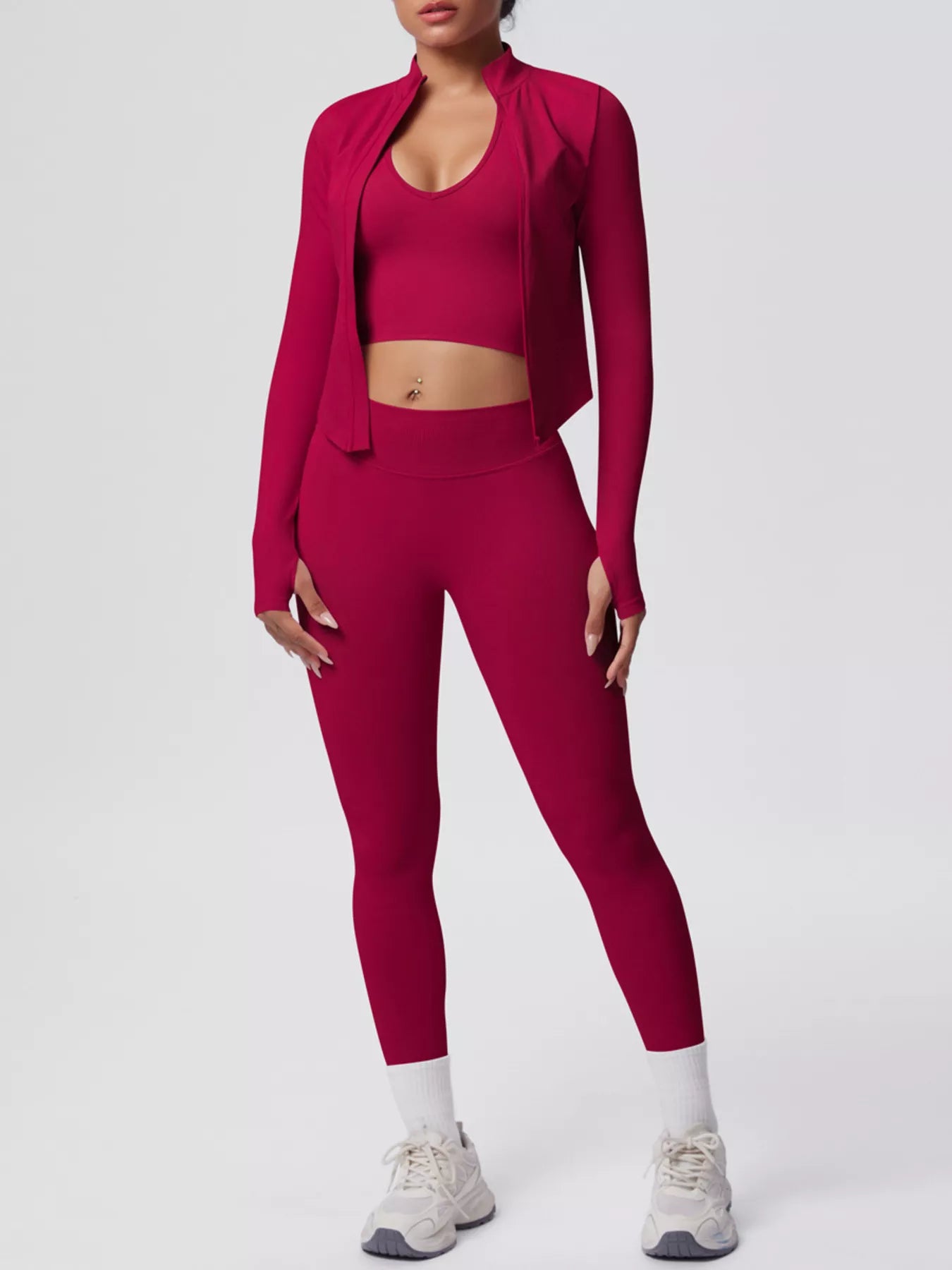 The Lucia Three-Piece Tank, Jacket & Legging Set