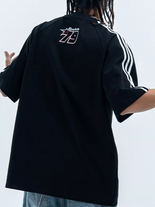 Men's ON79 Graphic Round Neck Oversized T-Shirt