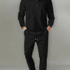 Men's Full Size Long Sleeve Top and Pants Set Plus Size