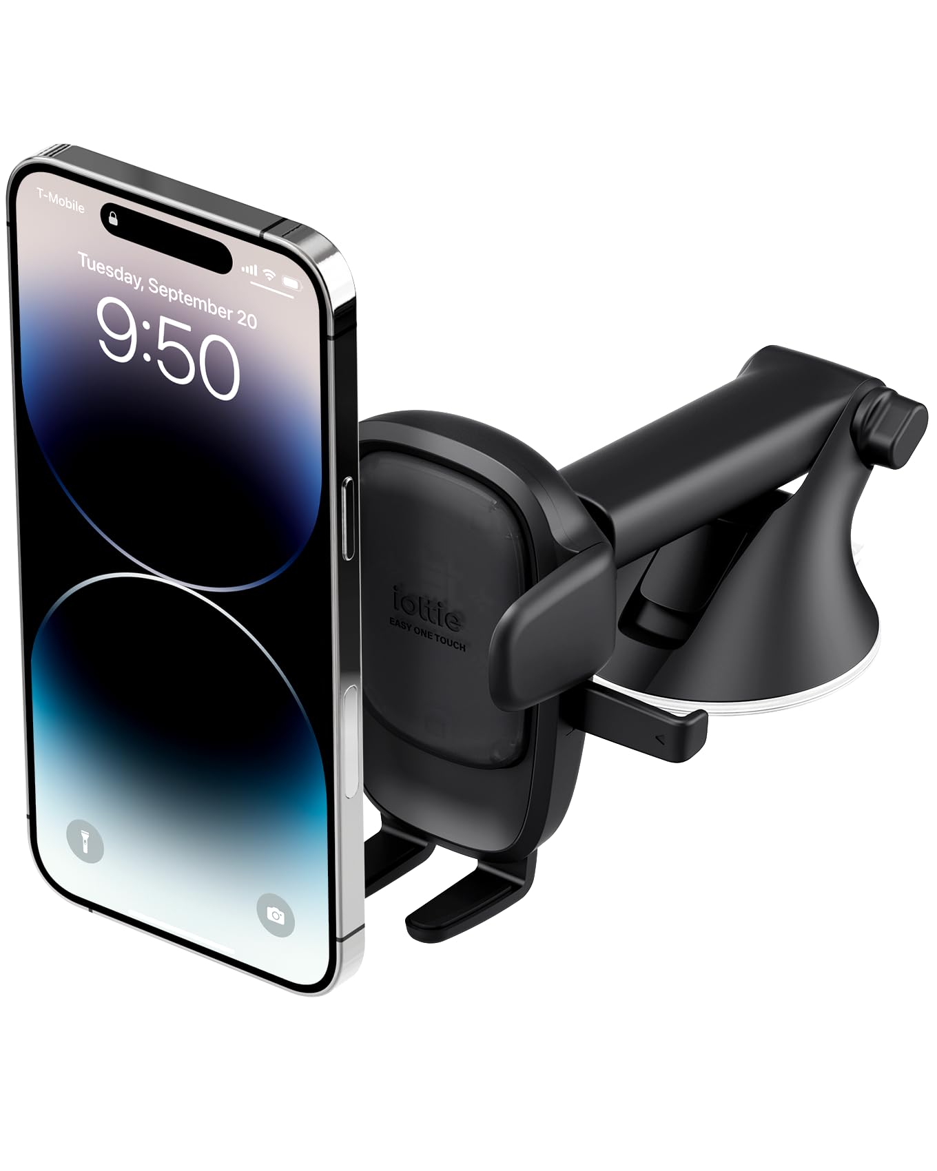 iOttie Easy One Touch 6 Universal Car Mount Dashboard & Windshield Suction Cup Phone Holder for iPhone Samsung, Google, All Smartphones