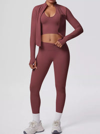 The Lucia Three-Piece Tank, Jacket & Legging Set