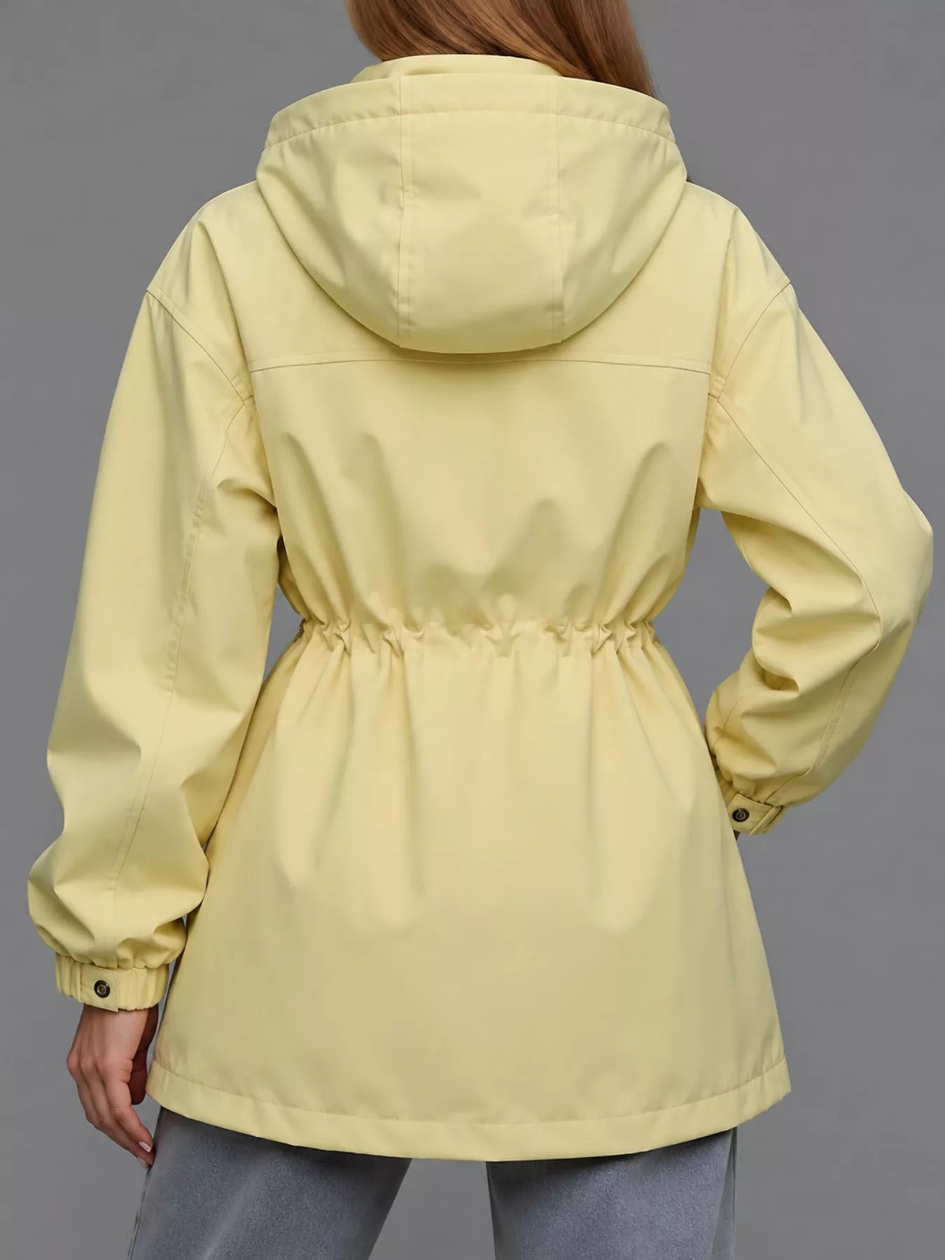 The Breeze Hooded Drawstring Windbreaker