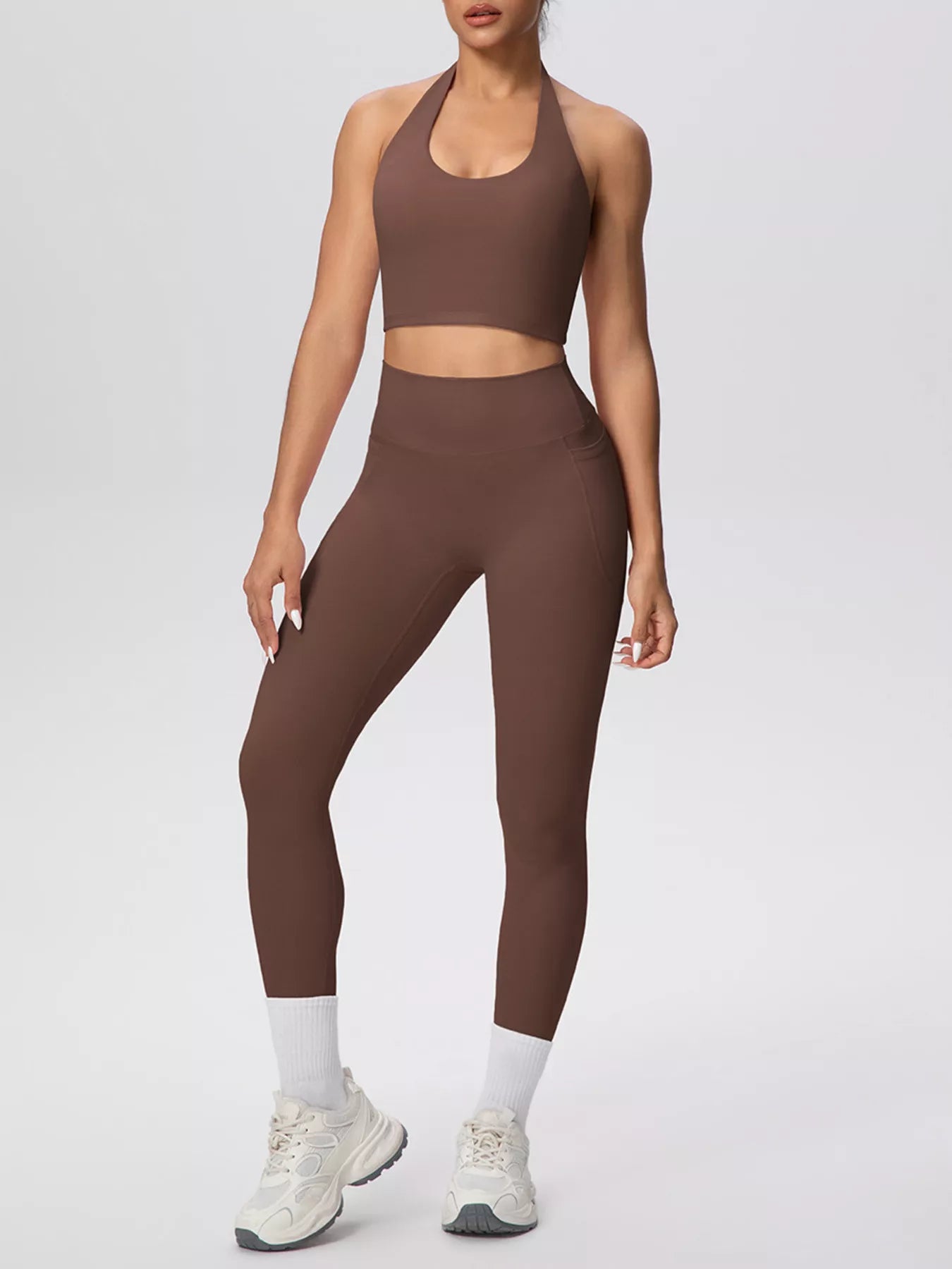The Lucia Halter Crop Top & Legging Set