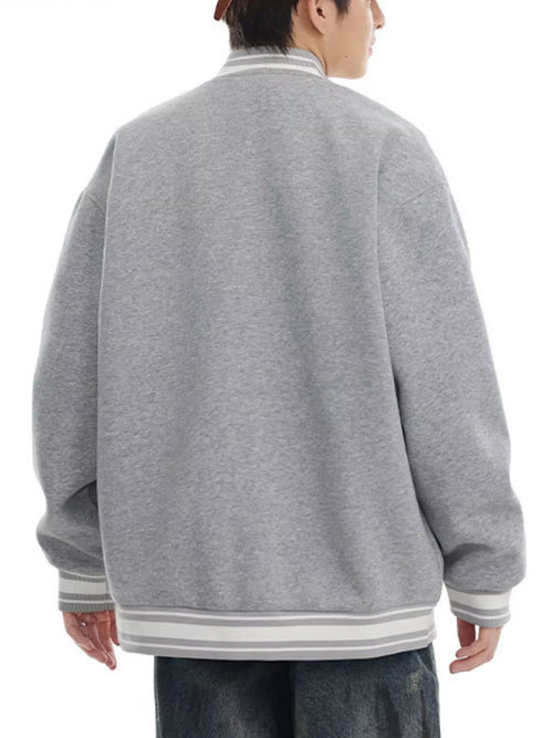 Men's Plus Size Snap Down Dropped Shoulder Jacket