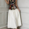 Floral Embroidered Tube Maxi Dress
