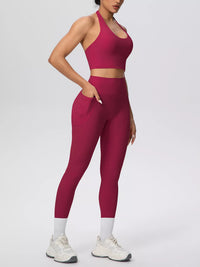 The Lucia Halter Crop Top & Legging Set