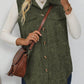 Button Up Collared Neck Vest Coat