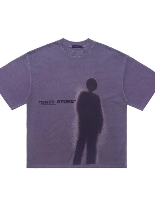 Men's Vintage Washed Graphic Round Neck T-Shirt