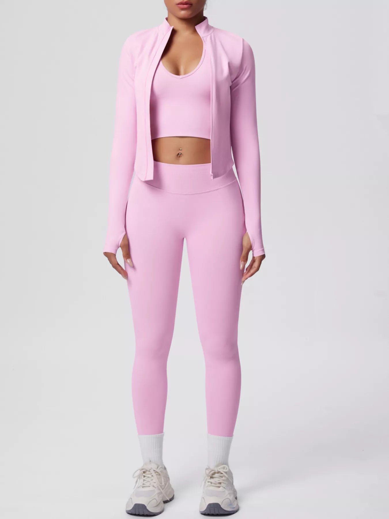 The Lucia Three-Piece Tank, Jacket & Legging Set