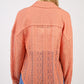 VERY J Button Up Long Sleeve Lace Shirt