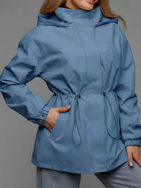 The Breeze Hooded Drawstring Windbreaker