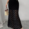 Plus Size Elegant Lace Mermaid Sheer Skirt