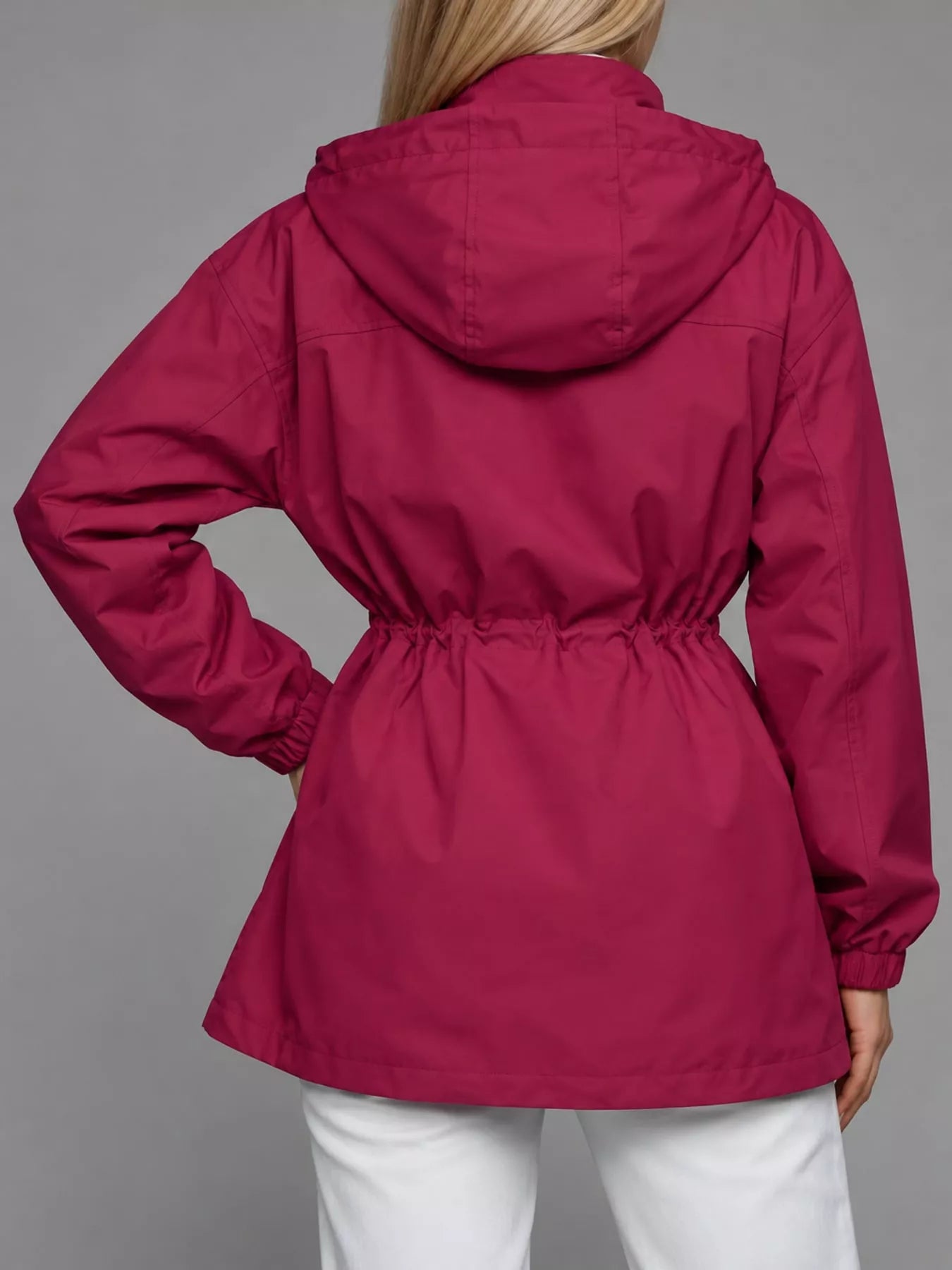 The Breeze Hooded Drawstring Windbreaker
