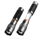 NEBO Slyde King rechargeable flashlight with adjustable zoom and magnetic base, showcasing LED work light features.