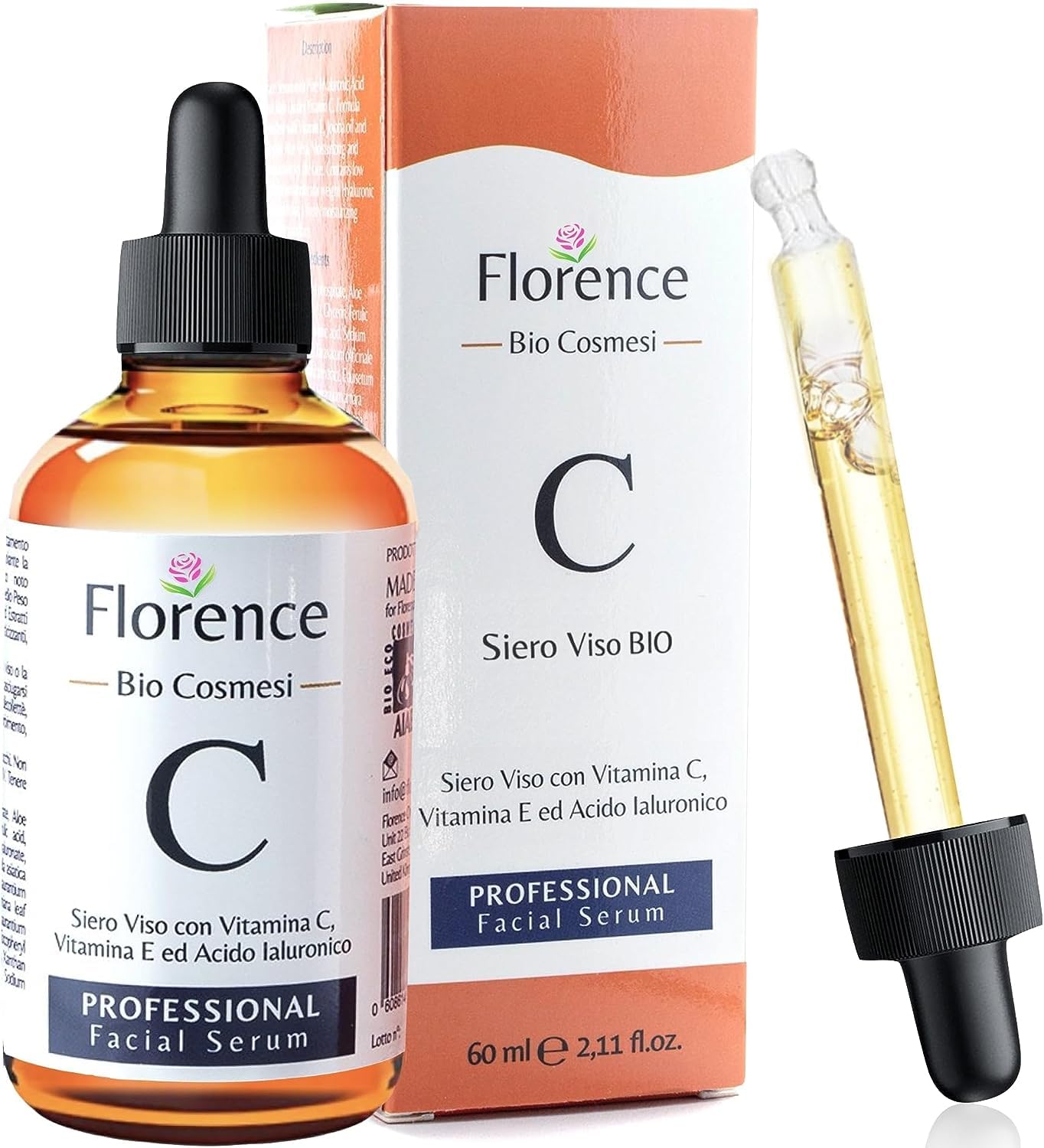 Big 2 Fl Oz. Vitamin C Face Serum. Anti Aging Dark Spot Remover Facial Serum. All-in-One Brightening Vitamin C, Niacinamide, Hyaluronic Acid & Vit E Skin Care Serum for Eye Area, Fine Lines & Wrinkles