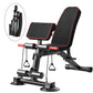 Adjustable Weight Bench - Utility weightBenches for Exercise, Free Installation Design for Portable Fitness Strength Training Equipment at Home Gym