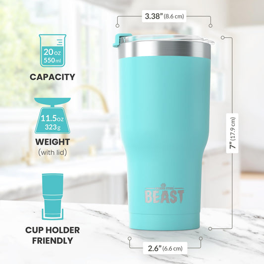 Beast 20 oz Tumbler Stainless Steel Vacuum Insulated