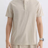 Men's Plus Size Button Detail Short Sleeve Top