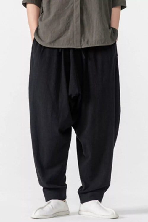 Men's Plus Size Loose Fit Harem Pants
